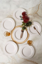 Beyaz Assos Servis Tabağı 28 Cm 6 Adet 006 Bonvagon