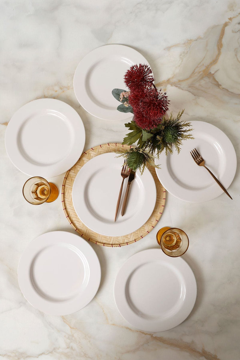 Beyaz Assos Servis Tabağı 28 Cm 6 Adet 006 Bonvagon