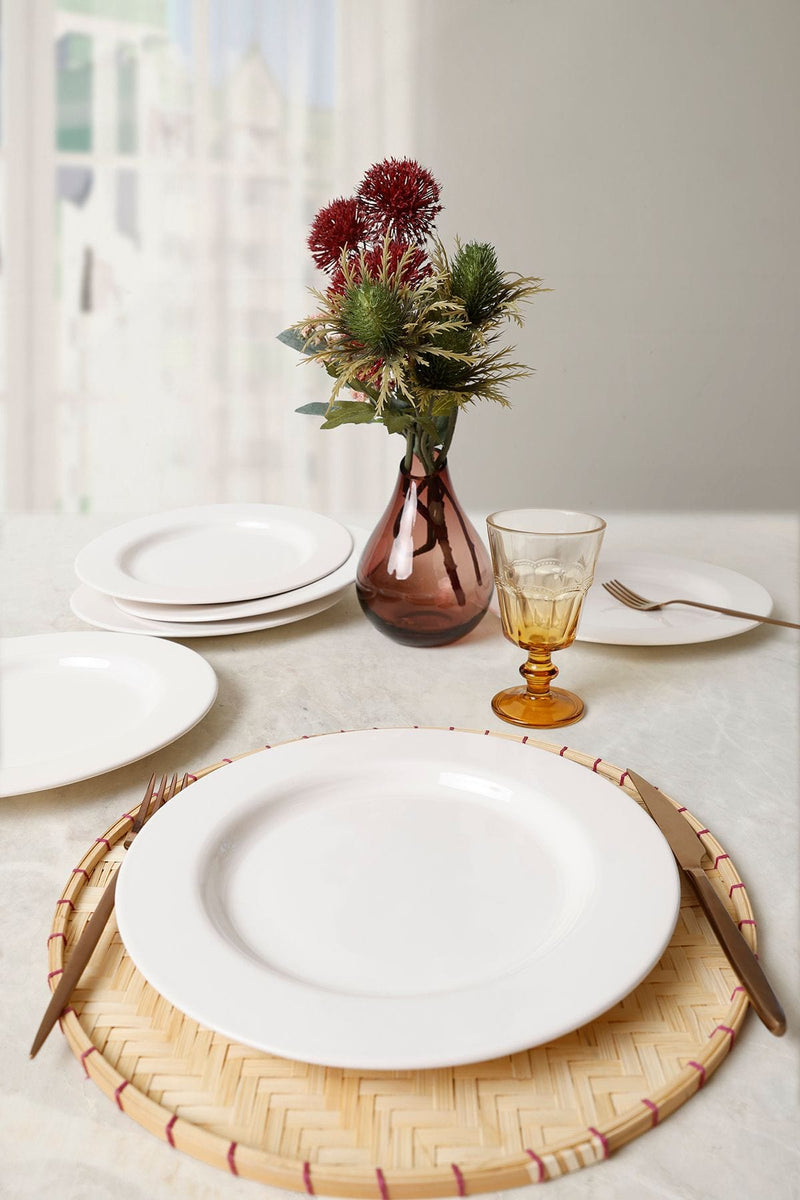 Beyaz Assos Servis Tabağı 28 Cm 6 Adet 006 Bonvagon