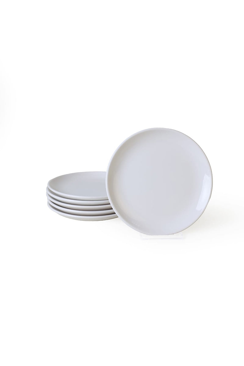 Beyaz Delta Pasta Tabağı 17 Cm - 6 Adet Set