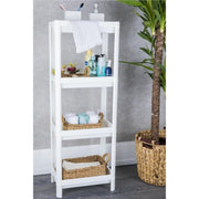 Beyaz Dört Raflı Düzenleyici Bonvagon