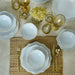 Beyaz Gold Fileli Romeo Yemek Takımı 24 Parça 6 Kişilik Bonvagon