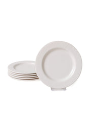 Beyaz İyonya Pasta Tabağı 22 Cm 6 Adet 006 Bonvagon