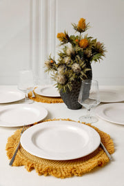 Beyaz İyonya Servis Tabağı 26 Cm 6 Adet 006 Bonvagon