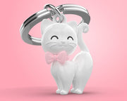 Beyaz Kedi Anahtarlık Bonvagon