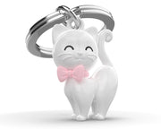 Beyaz Kedi Anahtarlık Bonvagon
