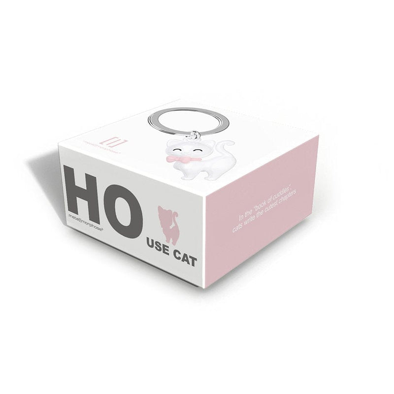 Beyaz Kedi Anahtarlık Bonvagon