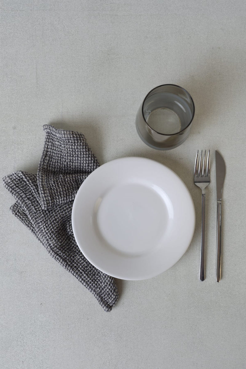 Beyaz Linda Pasta Tabağı 19 Cm Set 6 Adet