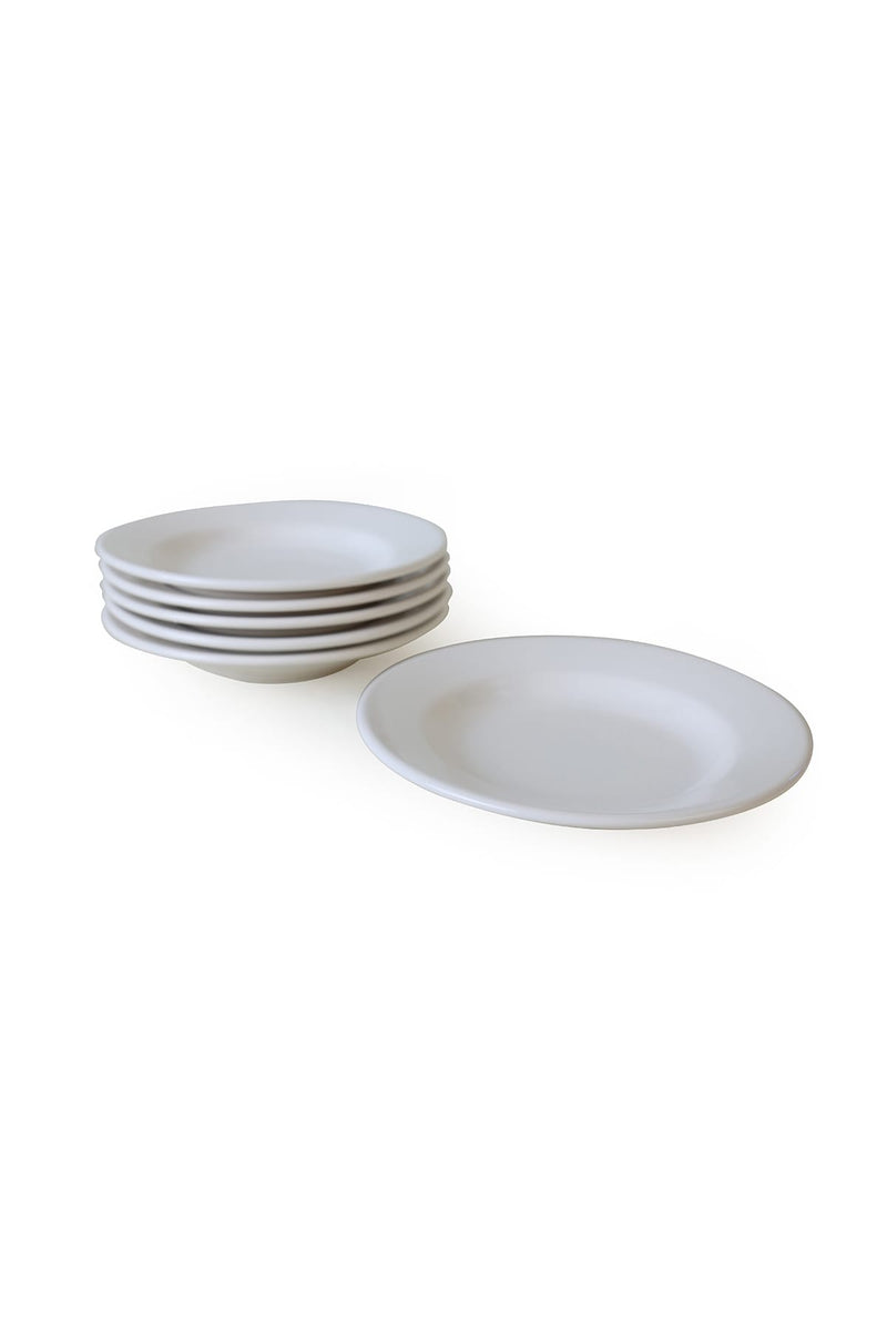Beyaz Linda Yemek Tabağı 21 Cm Seti