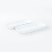 Beyaz Noyan Kayık Tabak 2 Adet 26cm Bonvagon