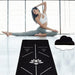 Bikram Yoga Temalı Halı 10mm 60x200cm, Kaymaz Taban, Yıkanabilir Bonvagon