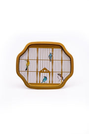 Bird Cage Büyük Sekizgen Tepsi 31x43cm