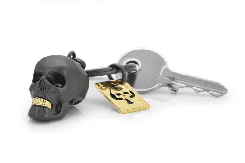 Black Skull (Kuru Kafa ) Çelik Halkalı Anahtarlık