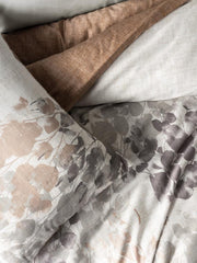 Blatt Gri Saten Nevresim Takımı çift Kişilik Bonvagon