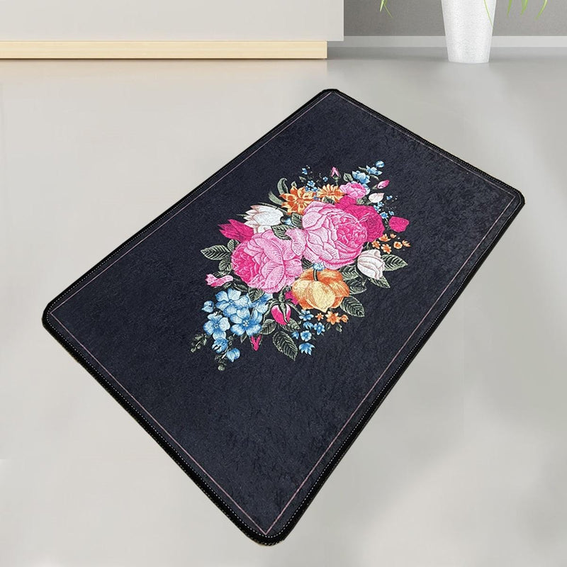Blomst 70x120cm Dijital Banyo Halısı, Kaymaz Taban, Yıkanabilir Bonvagon