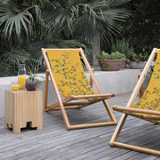 Blossom Katlanabilir Şezlong Katlanır Ahşap Lounge Chair