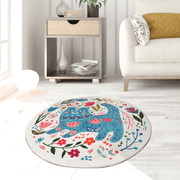 Blue Cats Dekoratif Dijital Baskılı Halı, Kaymaz Taban, Yıkanabilir Bonvagon