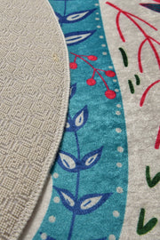 Blue Cats Dekoratif Dijital Baskılı Halı, Kaymaz Taban, Yıkanabilir Bonvagon