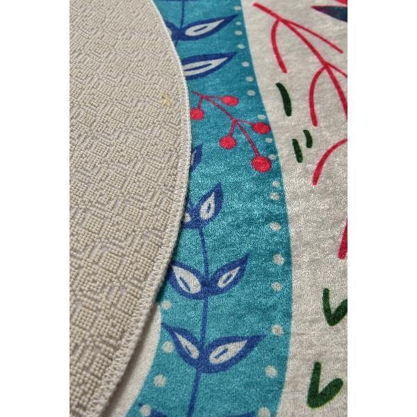 Blue Cats Dekoratif Dijital Baskılı Halı, Kaymaz Taban, Yıkanabilir Bonvagon