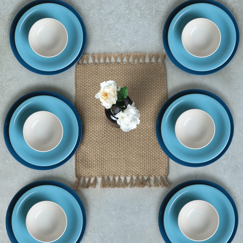 Blue Mix Yemek Takımı 18 Parça 6 Kişilik