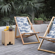 Blue Trees Katlanabilir Şezlong Katlanır Ahşap Lounge Chair