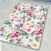 Blurry Roses Dijital Baskılı Mutfak Halısı, Kaymaz Taban, Yıkanabilir Bonvagon