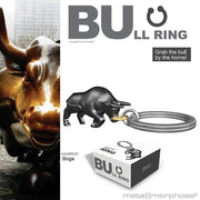 Boğa Anahtarlık Çelik Halkalı  Bonvagon Metalmorphose