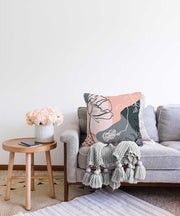 Bohemian Özel Tasarım Dekoratif Raşel Kadife Kırlent Kılıfı Bonvagon