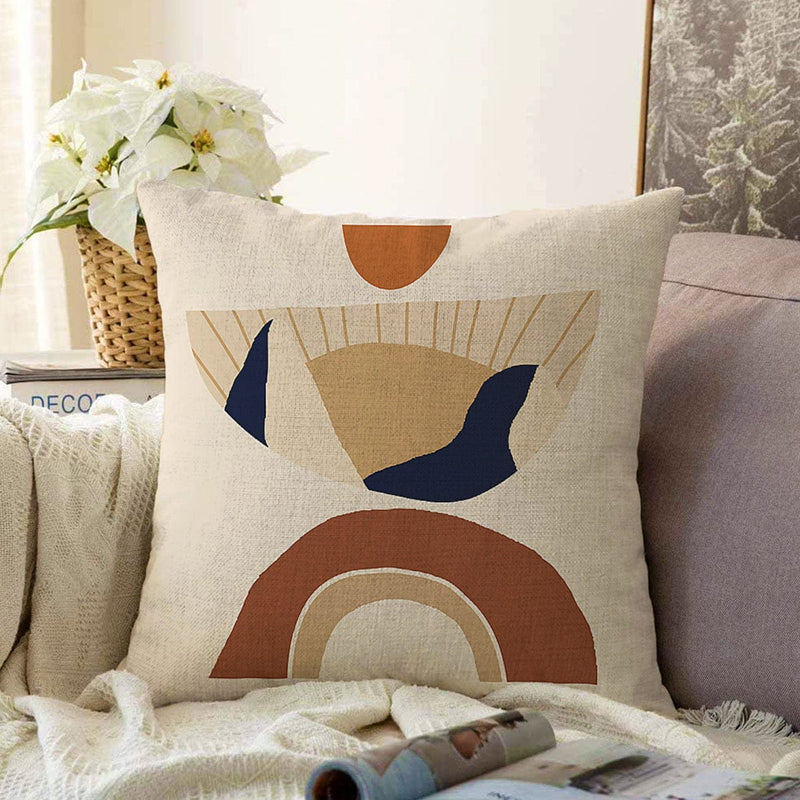 Boho Çizimli Özel Tasarımlı Dijital Baskılı Dekoratif Raşel Kadife Yastık Kırlent Kılıfı Bonvagon