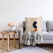 Boho Çizimli Özel Tasarımlı Dijital Baskılı Modern Raşel Kadife Yastık Kırlent Kılıfı
