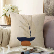 Boho Çizimli Özel Tasarımlı Dijital Baskılı Modern Raşel Kadife Yastık Kırlent Kılıfı Bonvagon