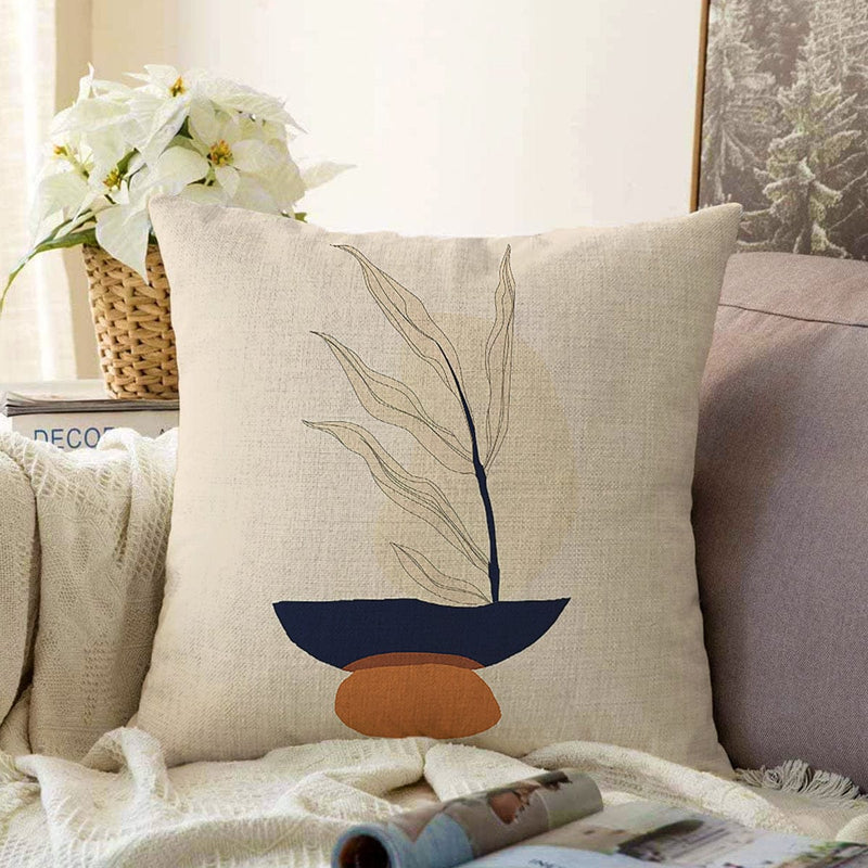 Boho Çizimli Özel Tasarımlı Dijital Baskılı Modern Raşel Kadife Yastık Kırlent Kılıfı Bonvagon