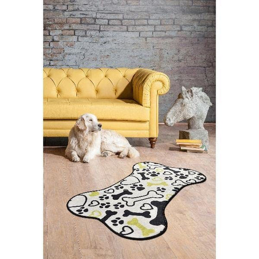 Bone Dijital Baskılı Köpek Paspası, Kaymaz Taban, Yıkanabilir Bonvagon