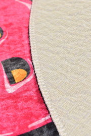 Boom Dekoratif Dijital Baskılı Halı, Kaymaz Taban, Yıkanabilir Bonvagon