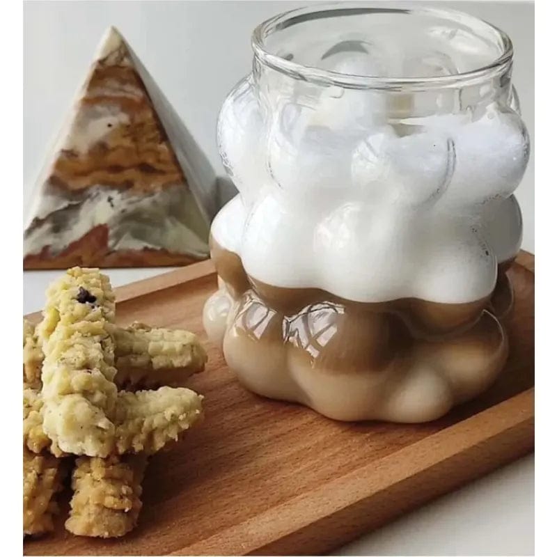 Borosilikat Kulplu Bubble Bardak Bonvagon