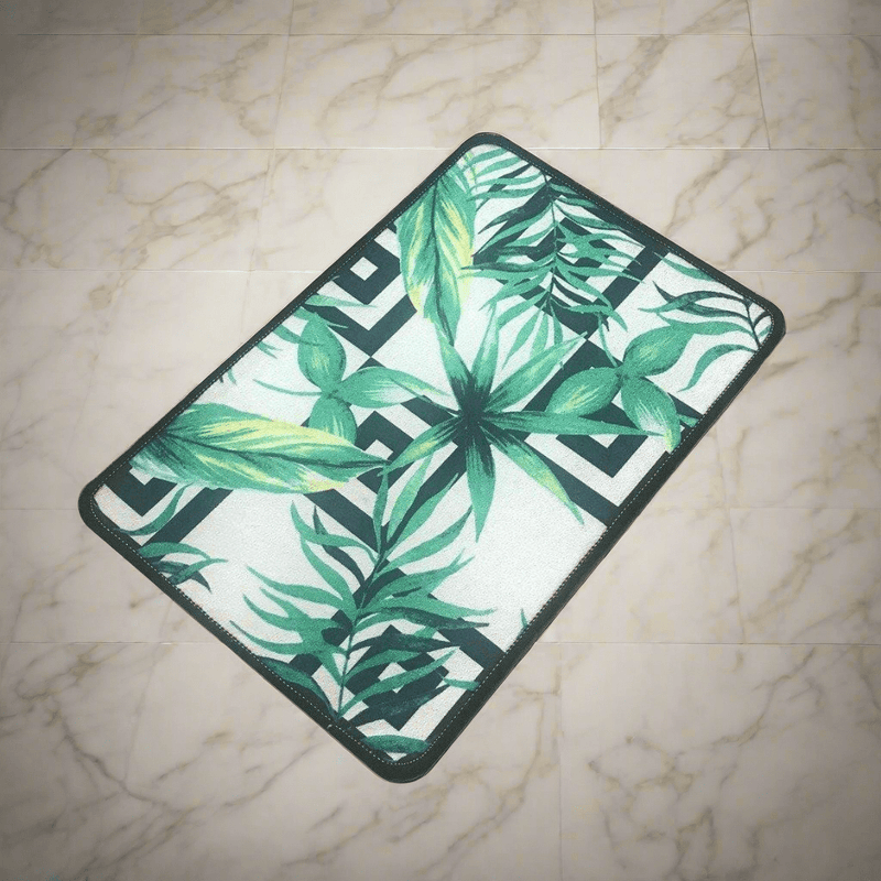 Botanic Dijital Baskılı 40x60cm Banyo Paspas ve Halısı, Kaymaz Taban, Yıkanabilir Bonvagon