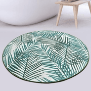 Botany Dijital Baskılı Yuvarlak Banyo Paspas ve Halısı, Kaymaz Taban, Yıkanabilir Bonvagon