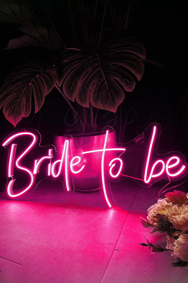 Bride To Be Aşk Temalı Yazılı Neon LED Işıklı Tablo Düğün ve Kutlama Duvar Dekorasyon