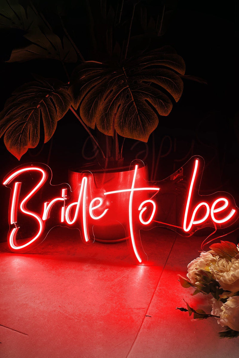 Bride To Be Yazılı Neon Led Işıklı Tablo Düğün ve Kutlama Duvar Dekorasyon Bonvagon