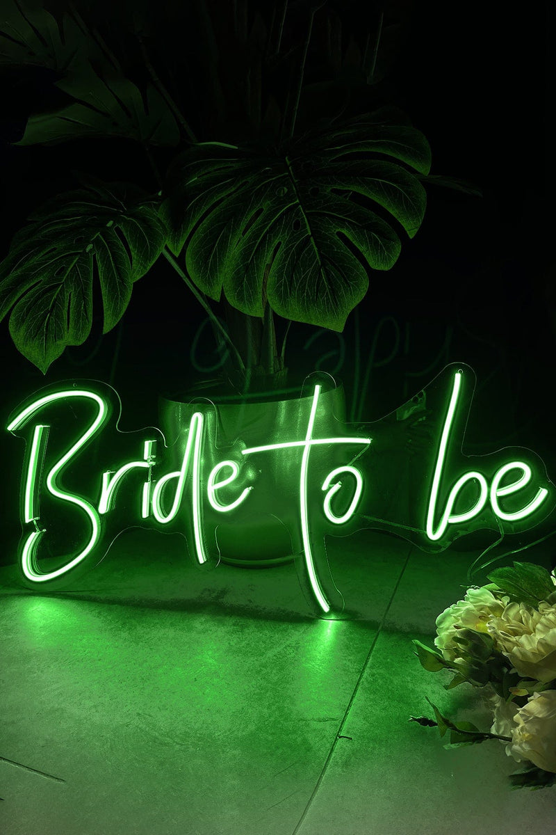 Bride To Be Yazılı Neon Led Işıklı Tablo Düğün ve Kutlama Duvar Dekorasyon Bonvagon