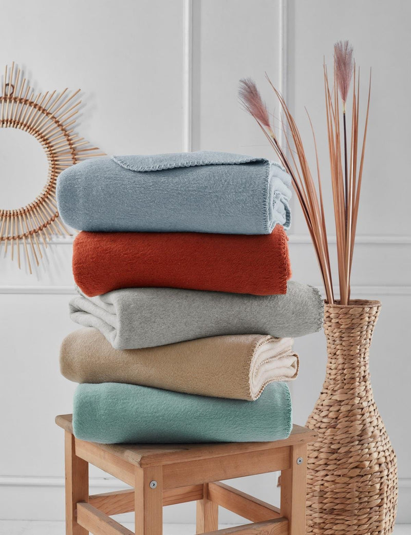 Brighton Collection Pamuklu TV Battaniye 130x170 Gri Bonvagon