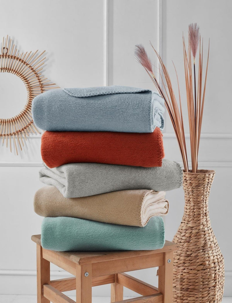 Brighton Collection Pamuklu TV Battaniye 130x170 Mint Bonvagon