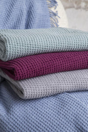 Brighton Collection Waffle TV Battaniye 130x170 Mint Bonvagon