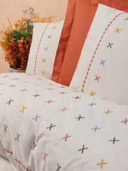 Brode Ranforce Çift Kişilik Nevresim Takımı Joli Kiremit Bonvagon