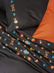 Brode Ranforce Çift Kişilik Nevresim Takımı Liker Kiremit 4 Adet Yastık Kılıfı Bonvagon