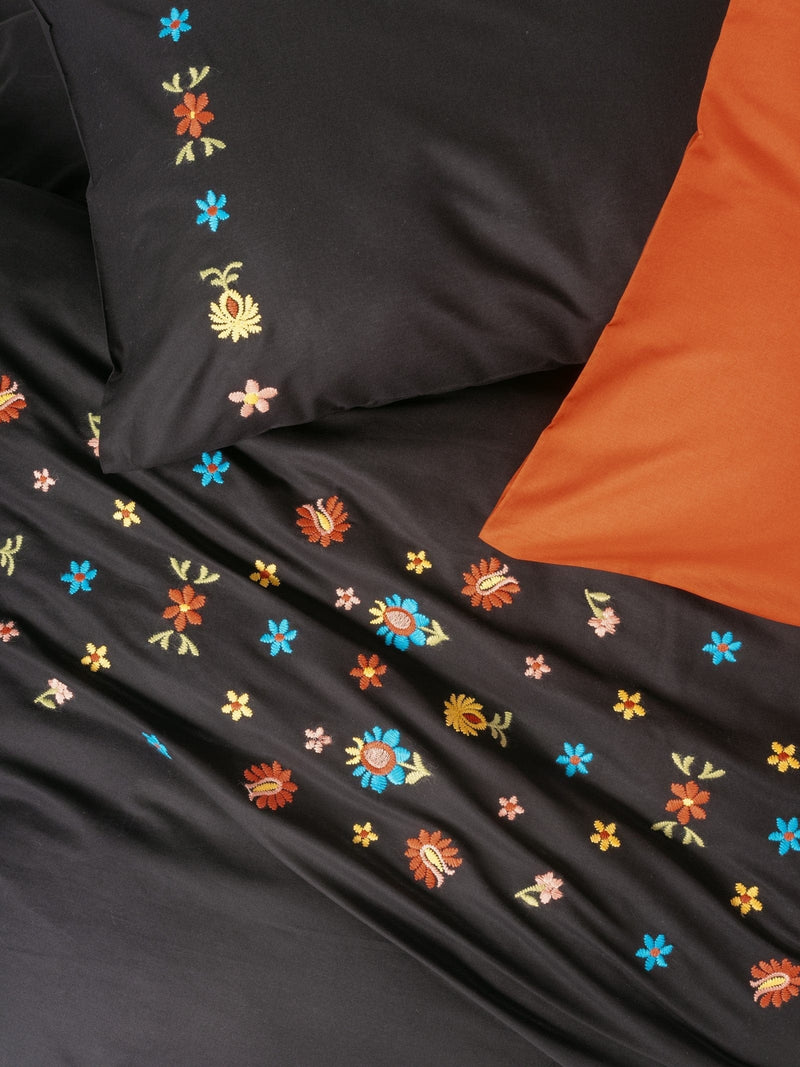 Brode Ranforce Çift Kişilik Nevresim Takımı Liker Kiremit 4 Adet Yastık Kılıfı Bonvagon