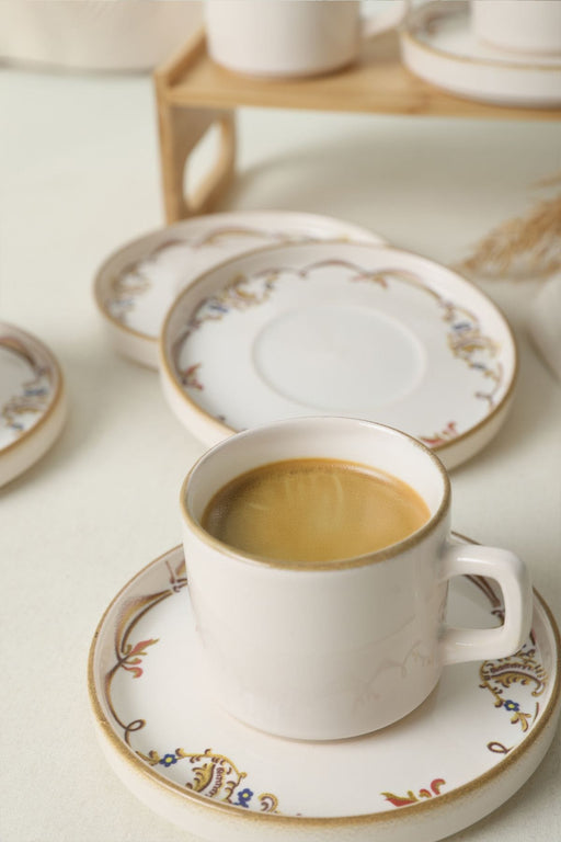 Bronz Çay Takımı 12 Parça 6 Kişilik Set Bonvagon