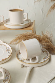 Bronz Çay Takımı 12 Parça 6 Kişilik Set Bonvagon