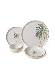 Bronz Yemek Takımı 24 Parça Palmiye Tasarım Bonvagon