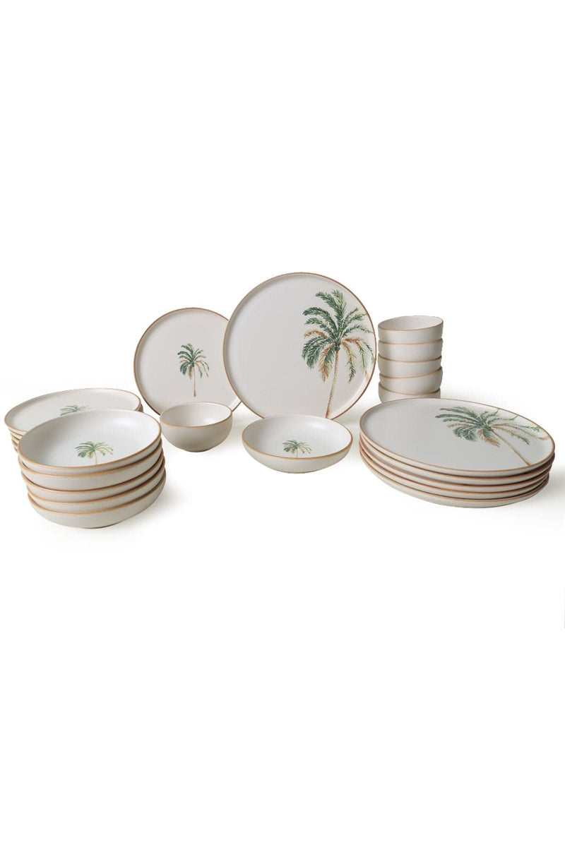 Bronz Yemek Takımı 24 Parça Palmiye Tasarım Bonvagon